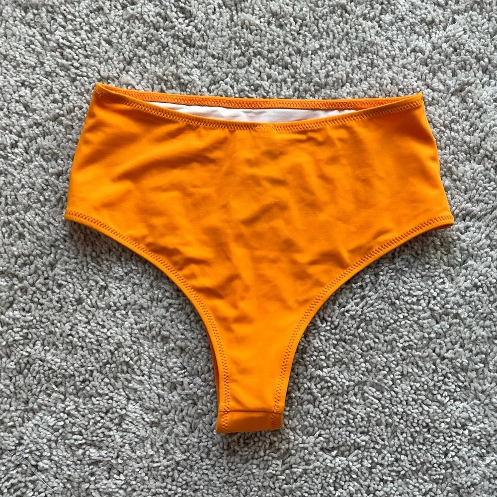 NWT Solid & Striped The Beverly Bottom in Orange | XS